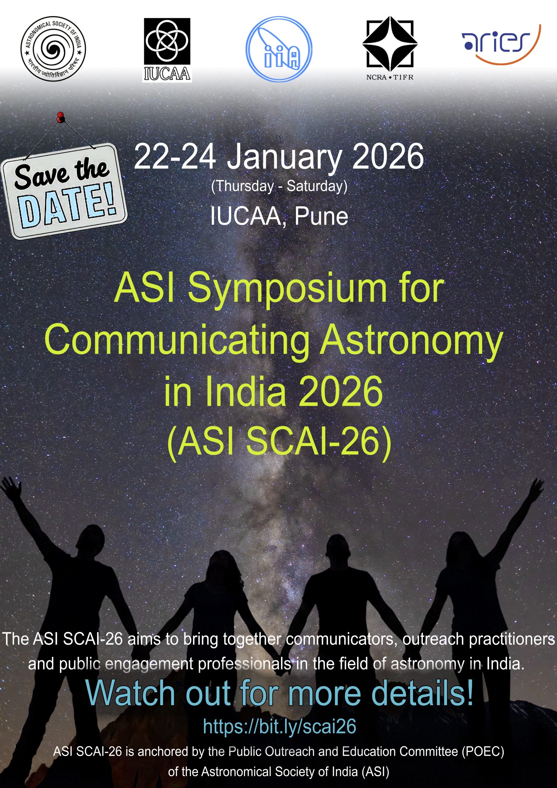 ASI SCAI-26 Save the Date Poster